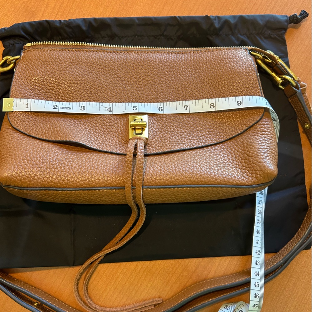 Rebecca Minkoff Darren Top Zip Small Leather Adjustable Crossbody - Picture 5 of 8